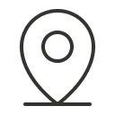 Icon: find the coffeshop both online and on site.