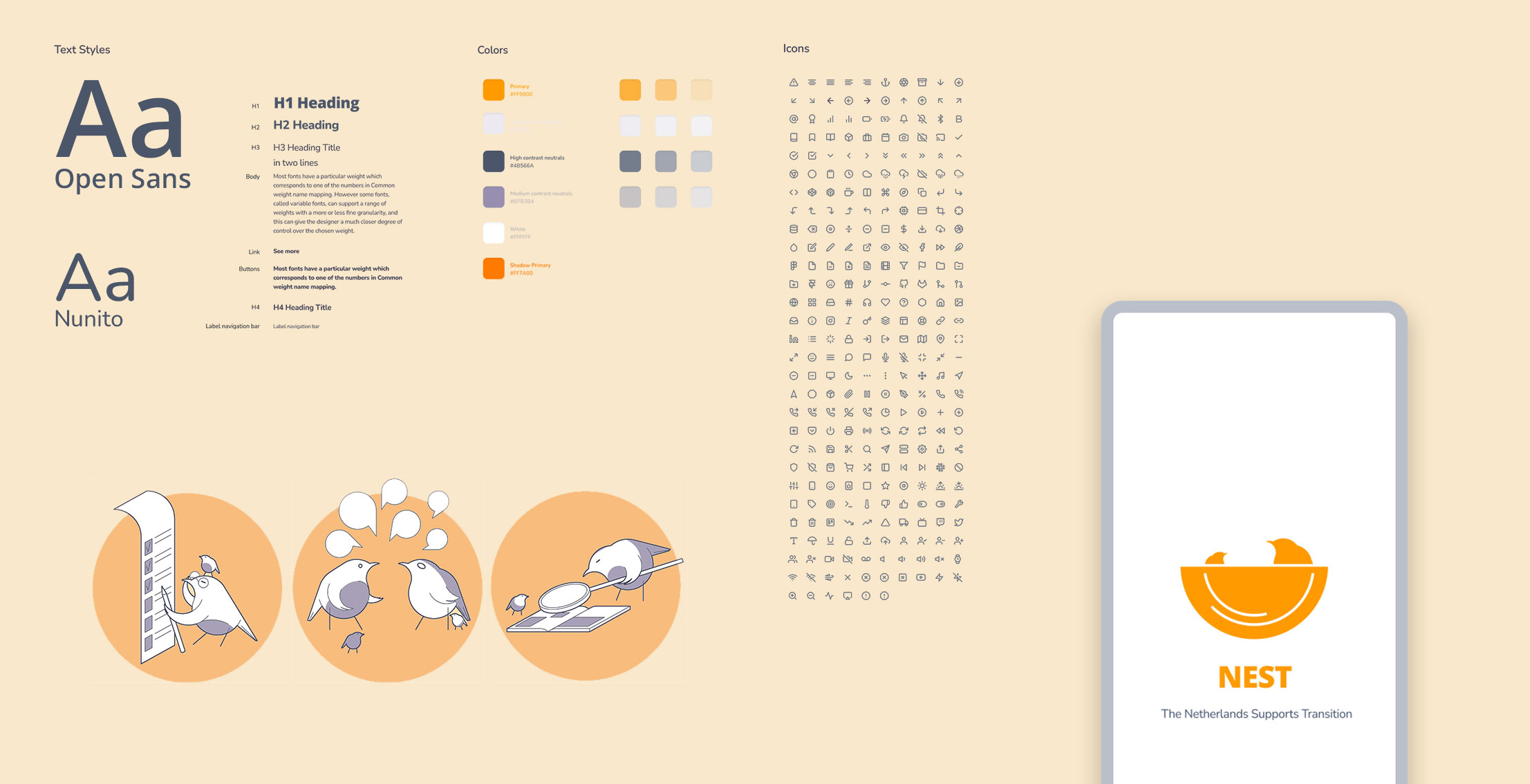 Illustration displaying the style guide.